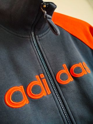 Felpa Adidas Vintage Anni 00 Blu/Arancio M