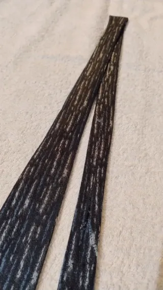 Cravatta uomo fantasia grigio nero