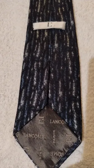 Cravatta uomo fantasia grigio nero