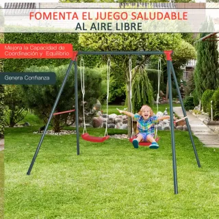 Columpio Doble Infantil +3 Años
