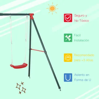 Columpio Doble Infantil +3 Años