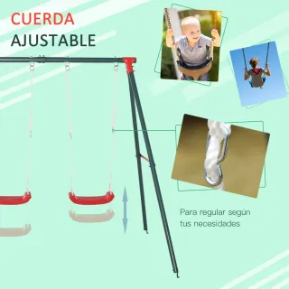 Columpio Doble Infantil +3 Años