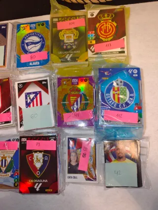 Lote cromos equipos españoles La Liga