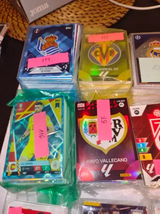 Lote cromos equipos españoles La Liga