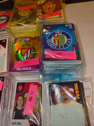 Lote cromos equipos españoles La Liga