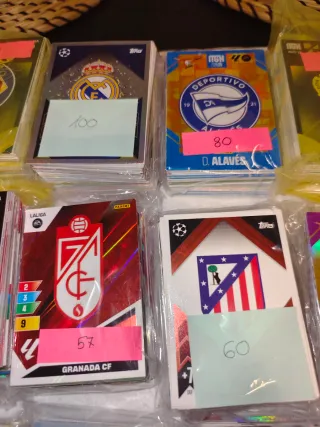 Lote cromos equipos españoles La Liga