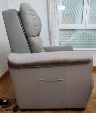 Sillón COSY UP 2 motores polipiel+microfibra