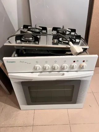 Cocina y horno de gas