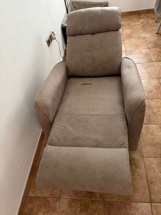 Sofá reclinable Gris