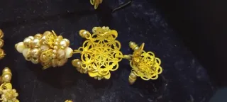 Aderezo Fallero Oro y Perlas