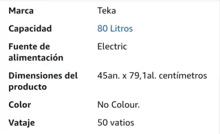 Calentador Eléctrico Teka EWH 80 VE-D