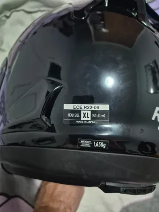 Casco Arai RX-7V EVO Negro Talla XL