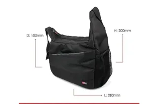 Bolsa Cámara Fotos DURAGADGET Negra