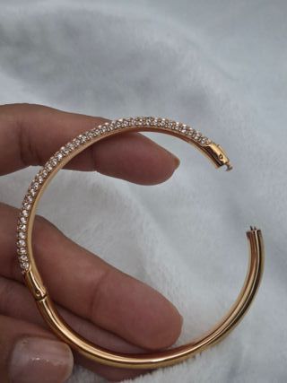 Pulsera Swarovski Oro Rosa con Piedras