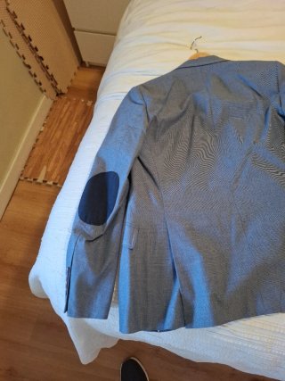 Americana El Ganso Talla 48 Azul con coderas