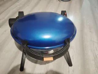 Barbacoa Gas Portátil Azul y Negra