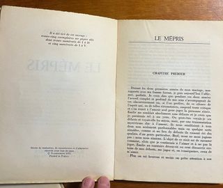 LITERATURA EN FRANCES "LE MÉPRIS". A. MORAVIA 1955