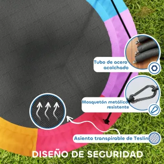 Columpio Nido Infantil Ø120cm Ajustable