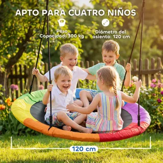 Columpio Nido Infantil Ø120cm Ajustable