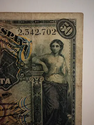 Billete 50 Pesetas Banco de España 1907