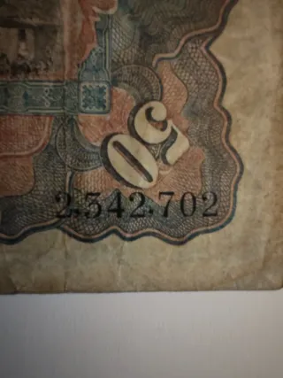 Billete 50 Pesetas Banco de España 1907