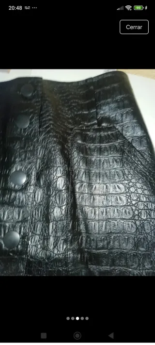 Falda efecto piel Stradivarius