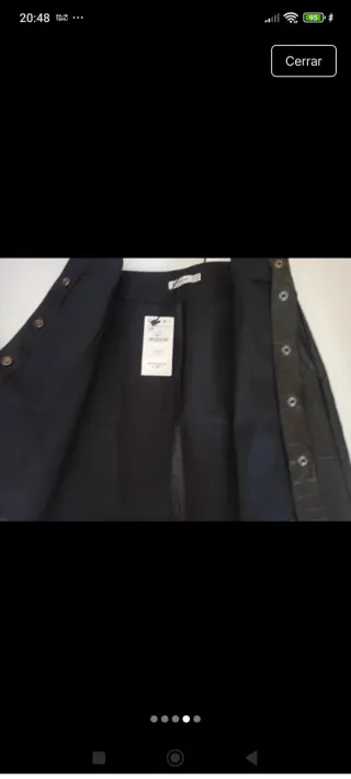 Falda efecto piel Stradivarius