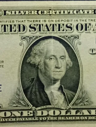 Bill Blue Seal Silver Certificate Series 1935C.