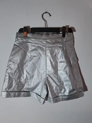 Pantalone corto argento