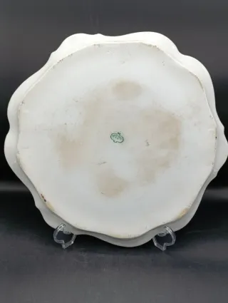 Plato de porcelana Saxe decorado