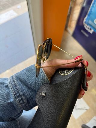 Gafas Ray-Ban Aviator Doradas Lente Verde