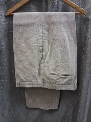 Completo Uomo Lino Beige via panisperna Taglia 56