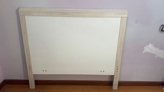 Cabecero 115cm Madera Beige/Blanco