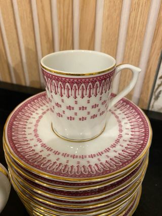 Juego de café de porcelana portuguesa