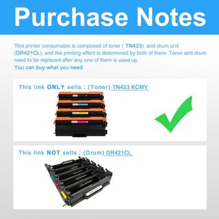 Tóner Brother TN423 Pack 4 Compatible
