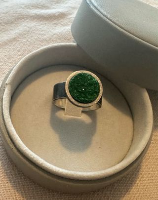Anillo Plata Jud Joies Verde
