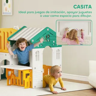 Tobogán Infantil 7 en 1 con Caseta