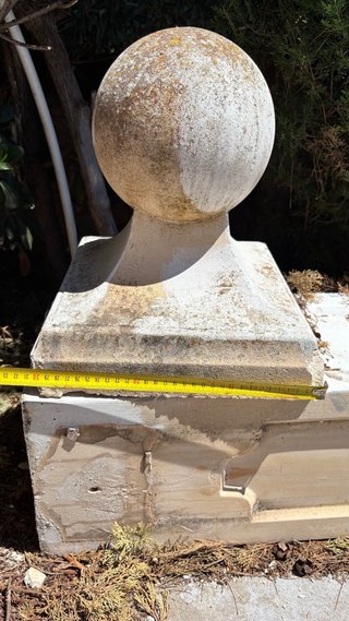 Balaustrada de piedra para terraza