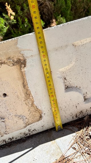 Balaustrada de piedra para terraza