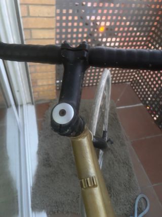 Bicicleta Piñón Fijo Dorada