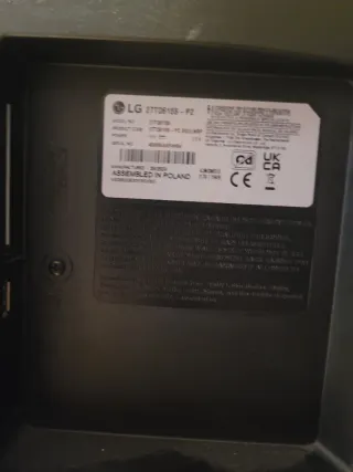 Monitor LG 27 27TQ615S - Per ricambi