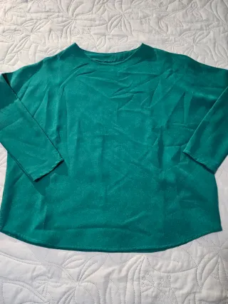 Blusa verde manga 3/4
