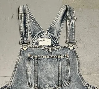 Mono vaquero largo desgastado