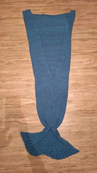Manta de sirena azul celeste (adulto)