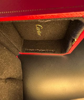 Caja de Anillo Cartier Roja