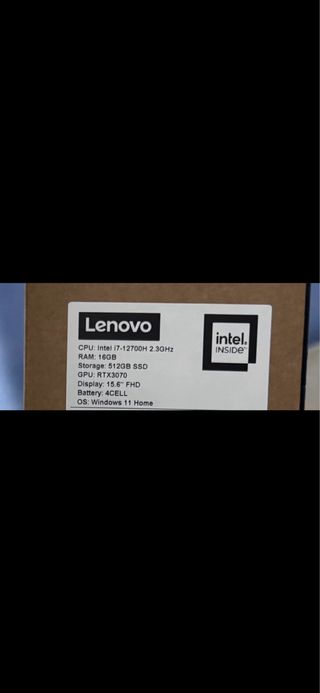 Lenovo Legion 5 RTX 3070 i7 12700H 16GB SSD Gaming