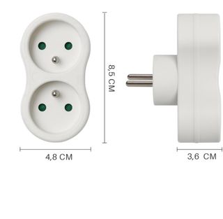 Regleta Waytex 52126 - 2 enchufes (16A)