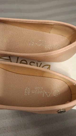 Ballerine bambina rosa con fiocco glitter