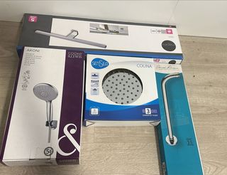 Lote Accesorios Baño: Ducha, Rociador, Mango
