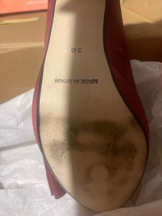 Zapatos de tacón marypaz rojos con lazo